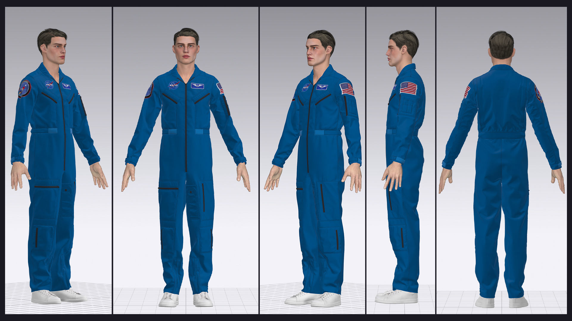 NASA FLIGHT SUIT 3D model_3