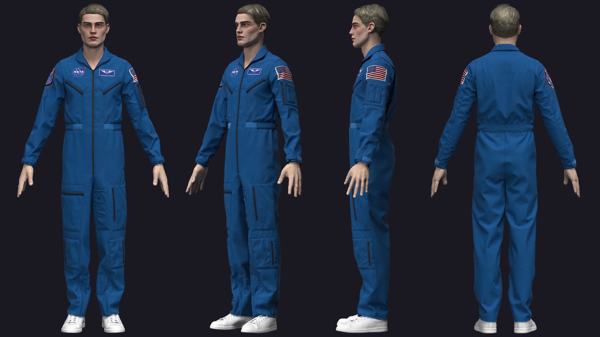 NASA FLIGHT SUIT 3D model_1