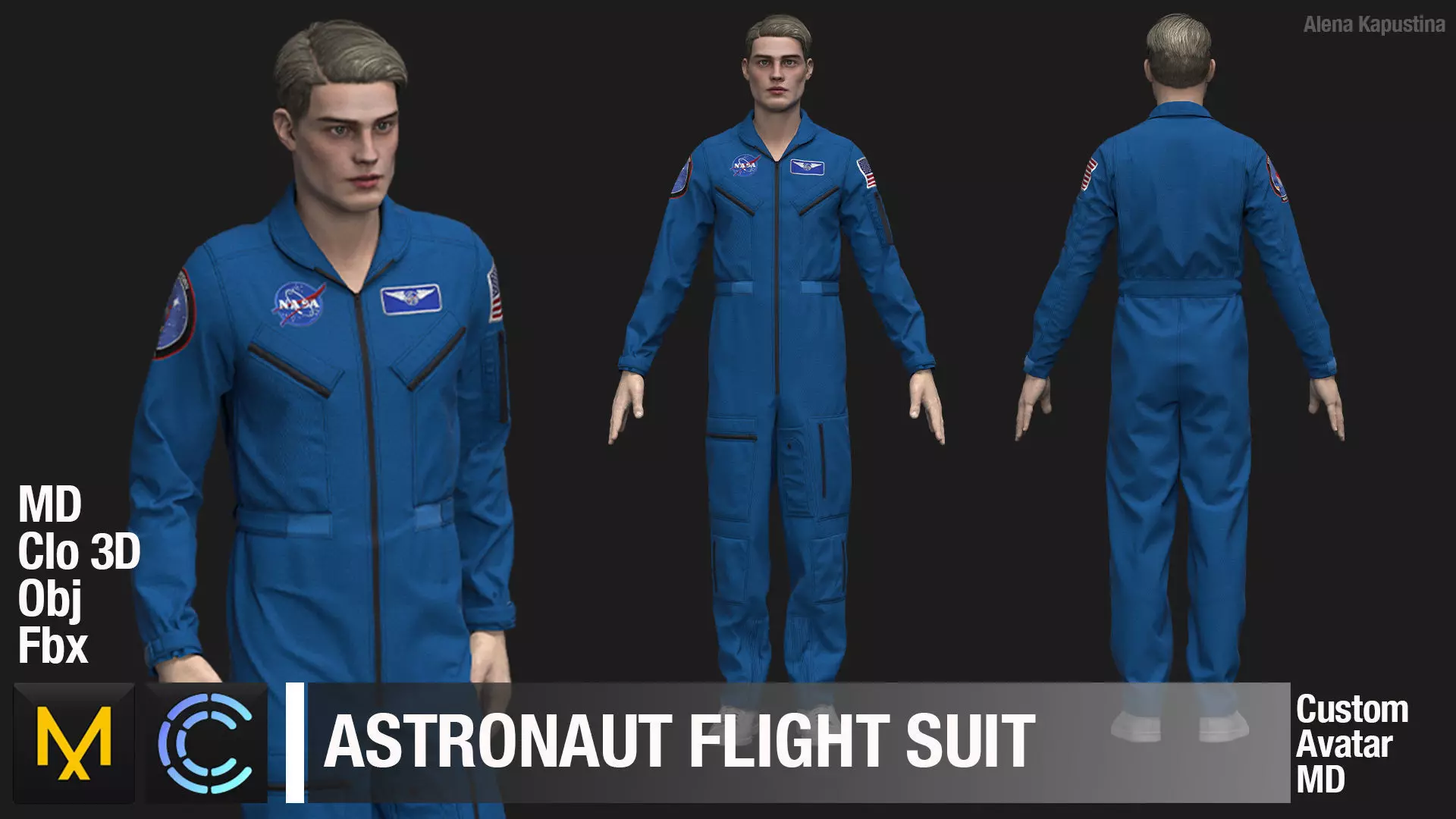 NASA FLIGHT SUIT 3D model_0