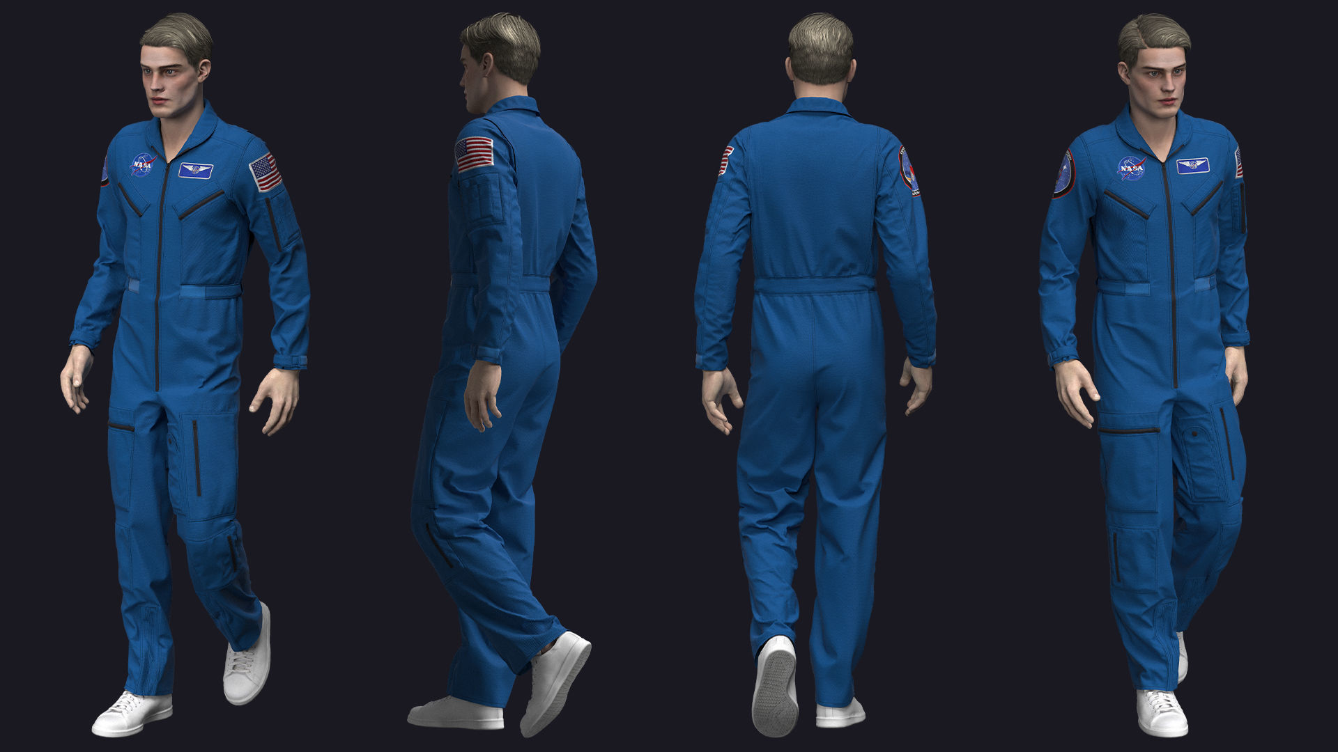 NASA FLIGHT SUIT 3D model_2