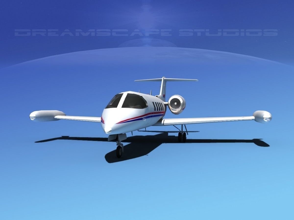 Gates Bombardier Learjet 35 V08 3D model_1