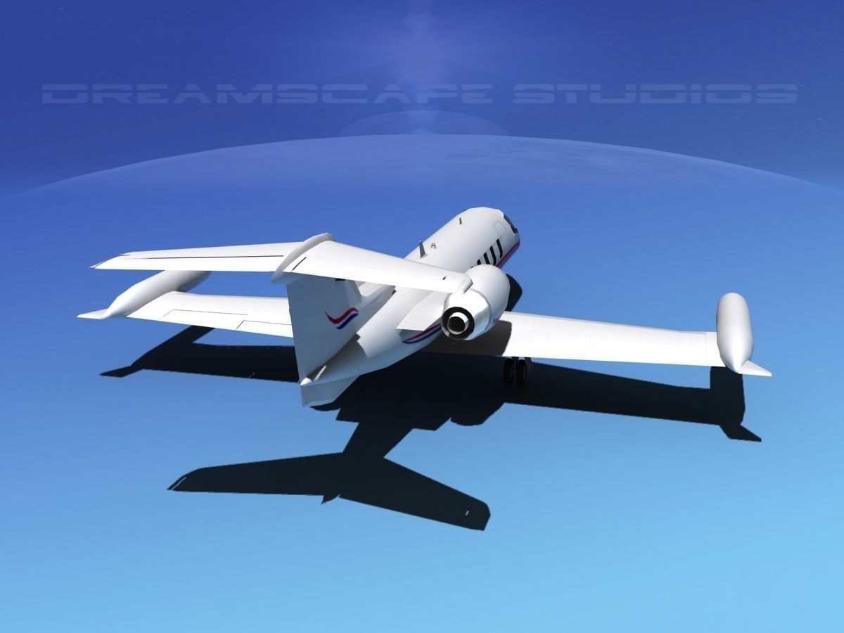 Gates Bombardier Learjet 35 V08 3D model_6