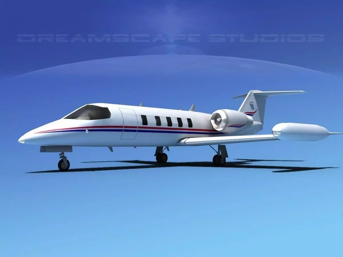 Gates Bombardier Learjet 35 V08 3D model_0