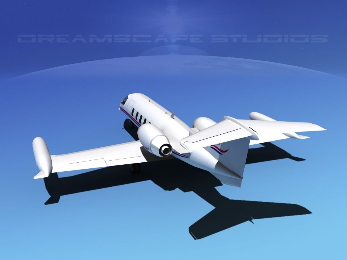 Gates Bombardier Learjet 35 V08 3D model_7