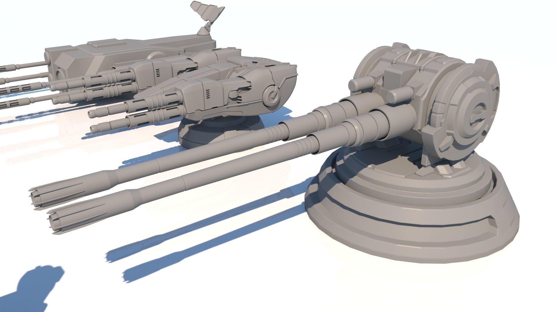 Sci-fi Guns Set model 3D model_5