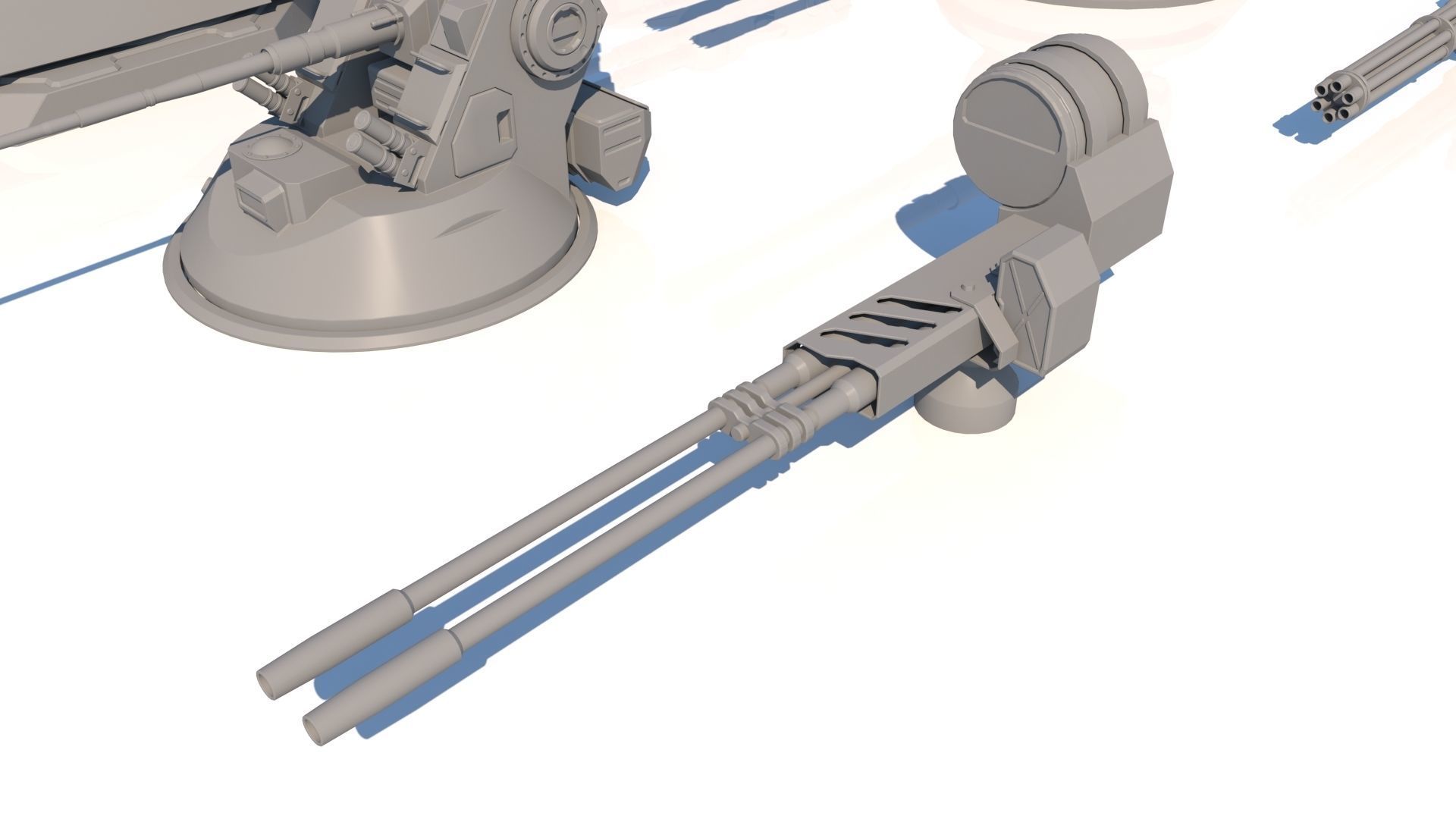 Sci-fi Guns Set model 3D model_3