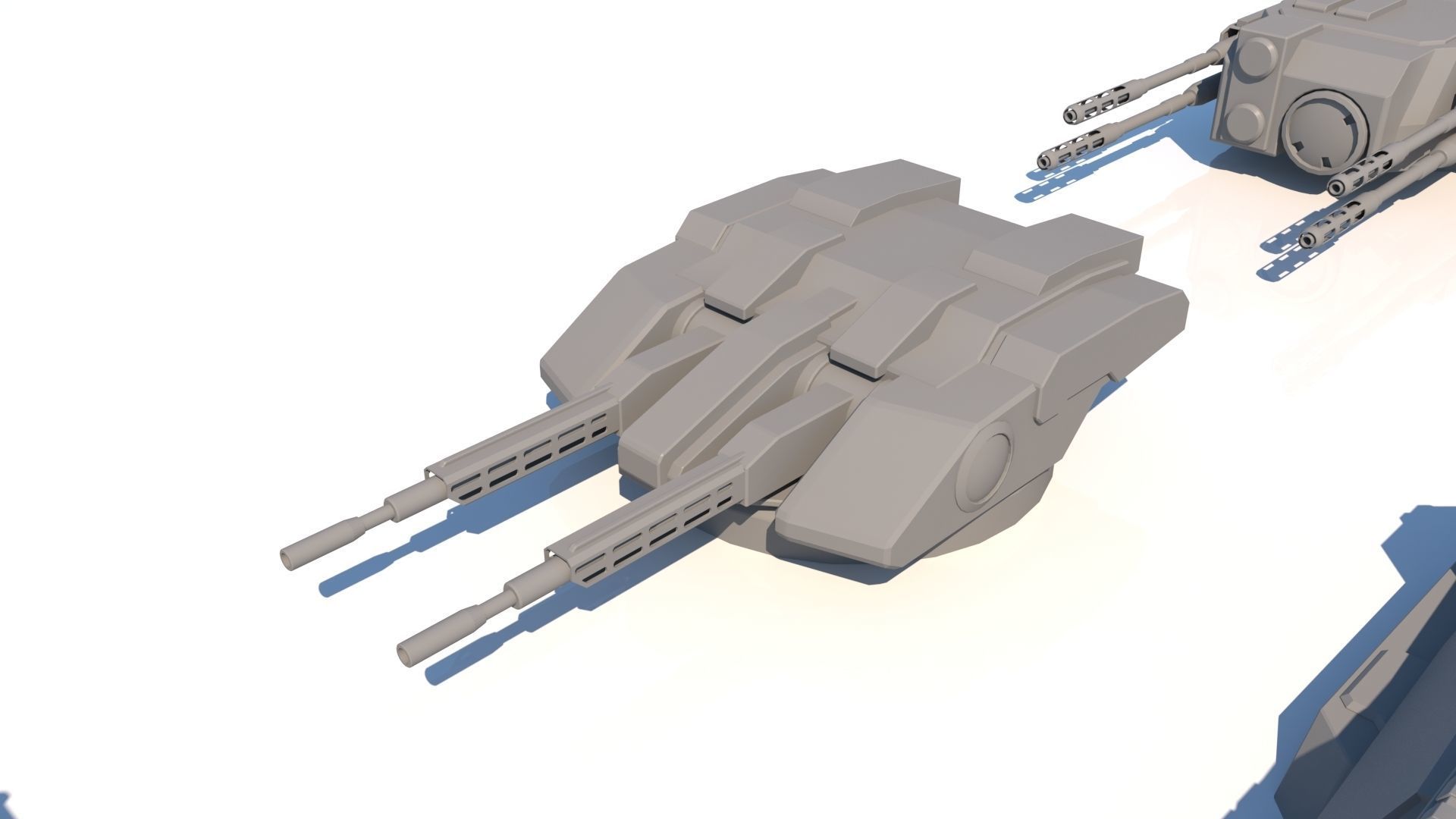 Sci-fi Guns Set model 3D model_12