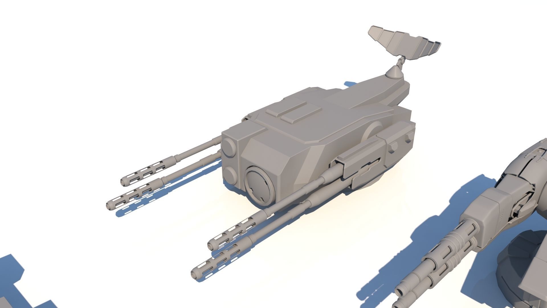 Sci-fi Guns Set model 3D model_11