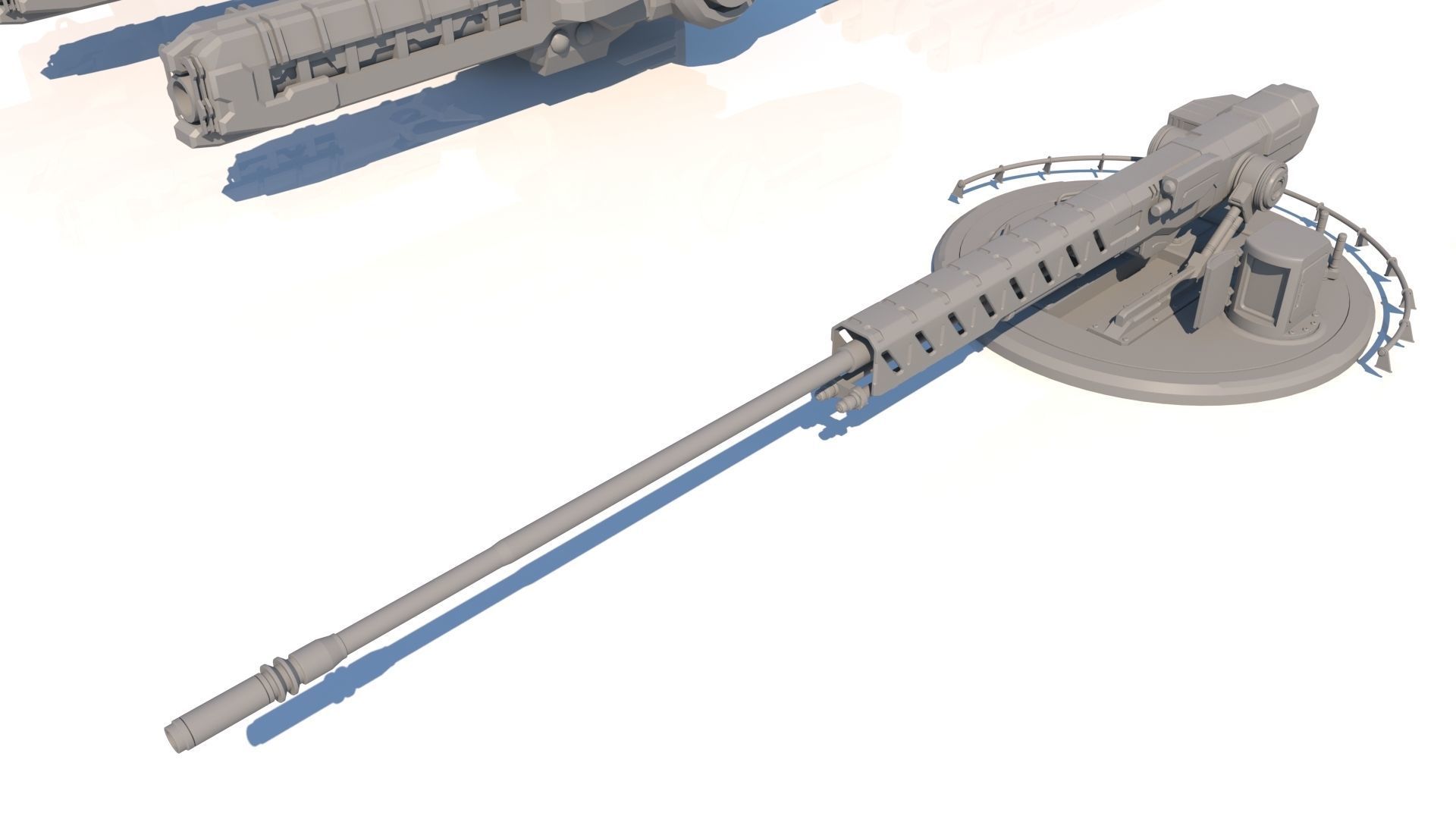 Sci-fi Guns Set model 3D model_7