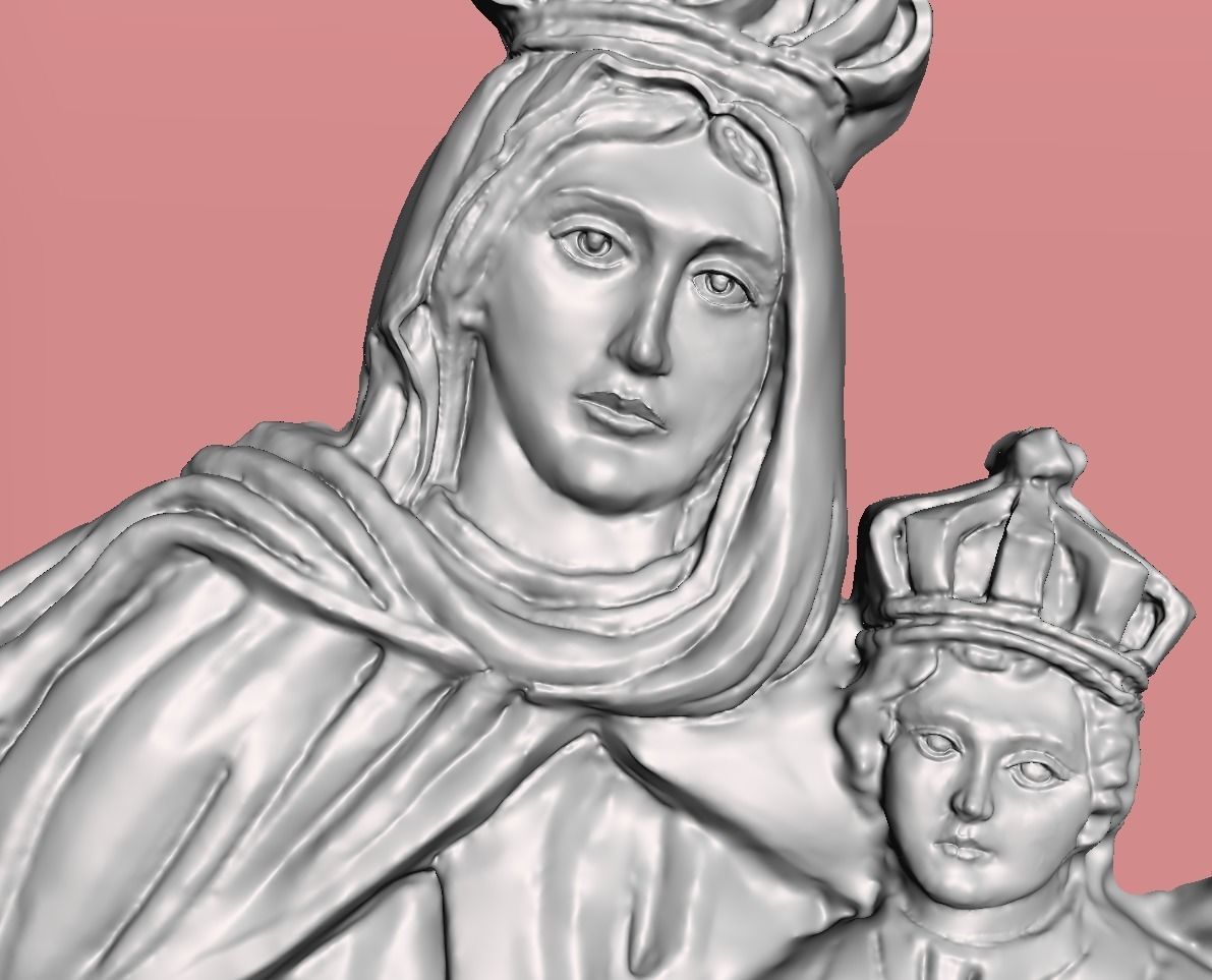 Our Lady of Mount Carmel 3D print model_4