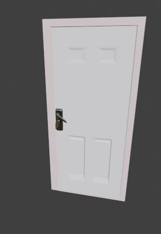 Room door 3D model_3