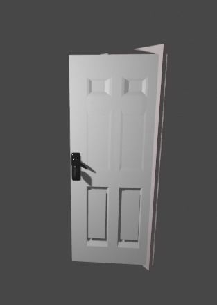 Room door 3D model_2