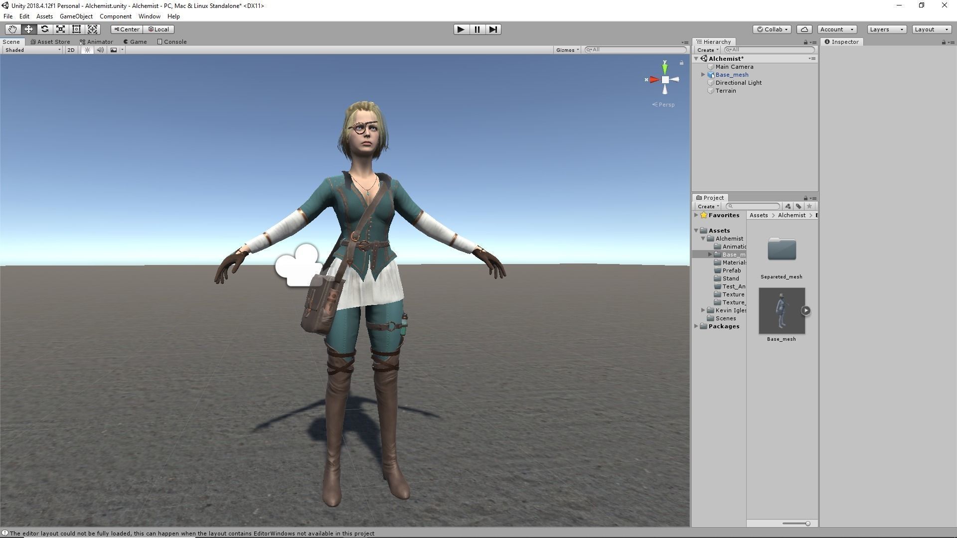 Alchemist Low-poly 3D model_13