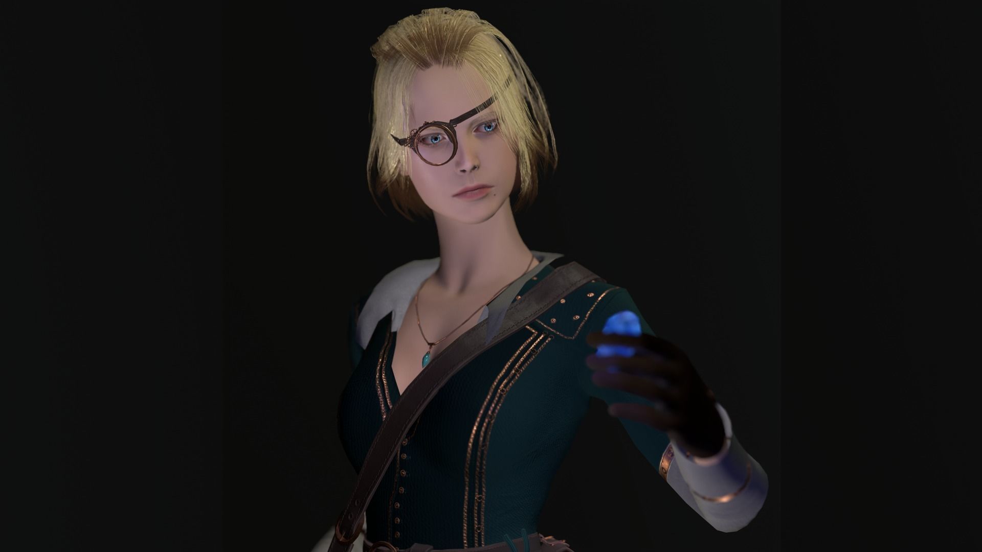 Alchemist Low-poly 3D model_6