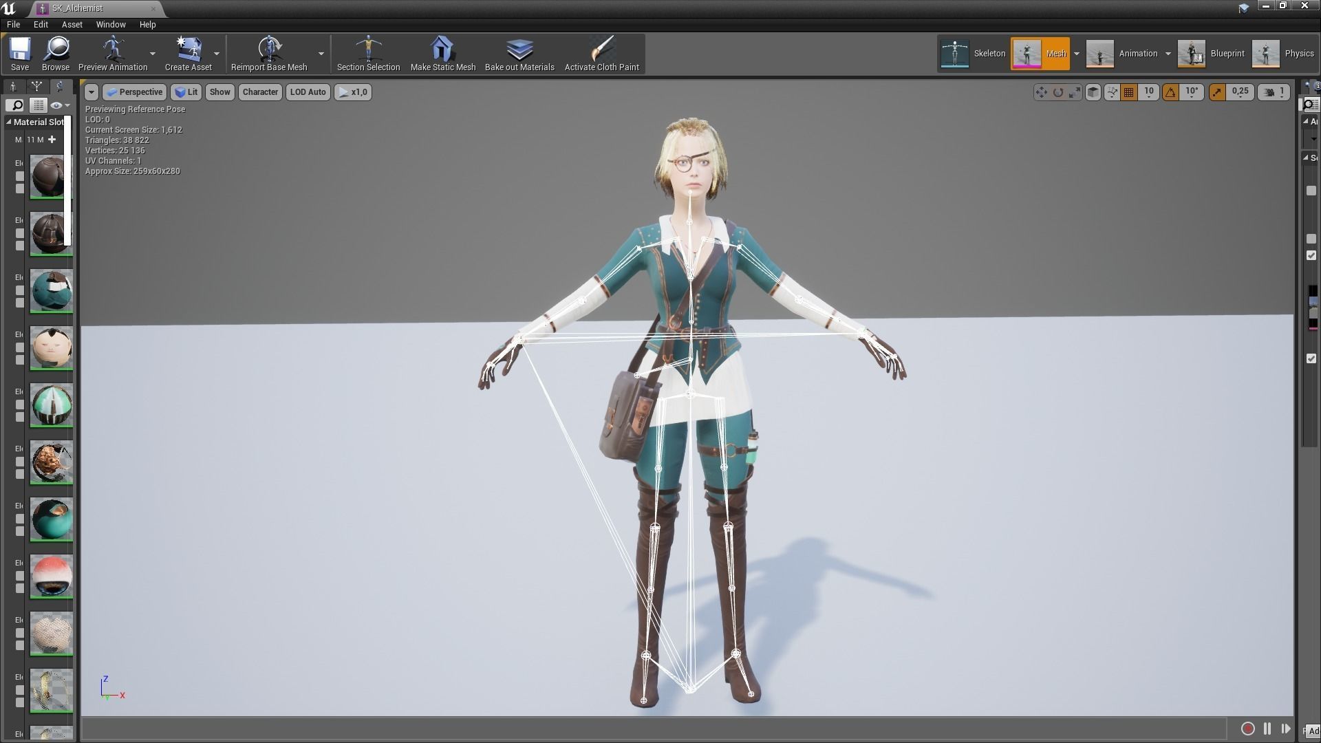 Alchemist Low-poly 3D model_12