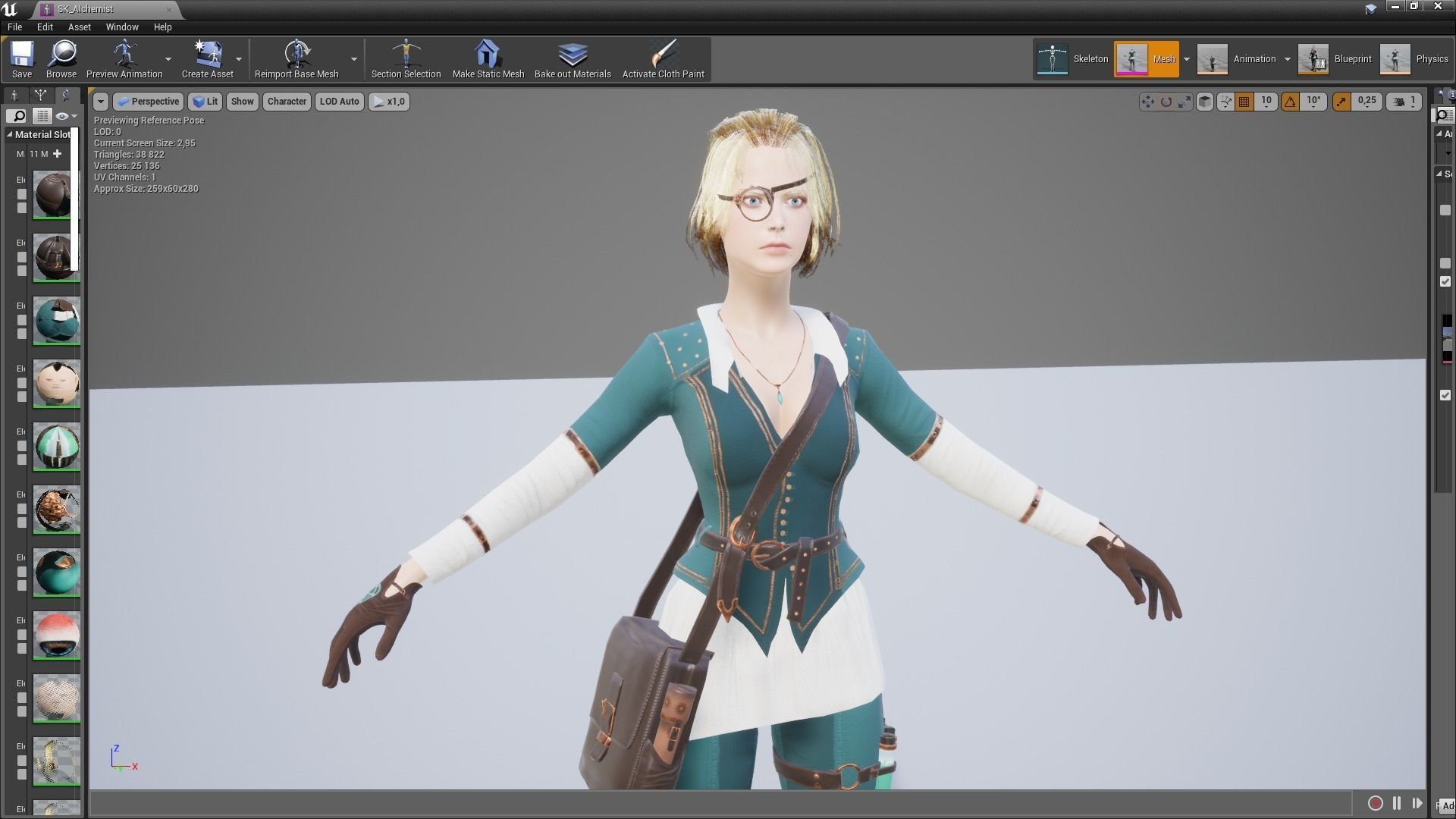 Alchemist Low-poly 3D model_11