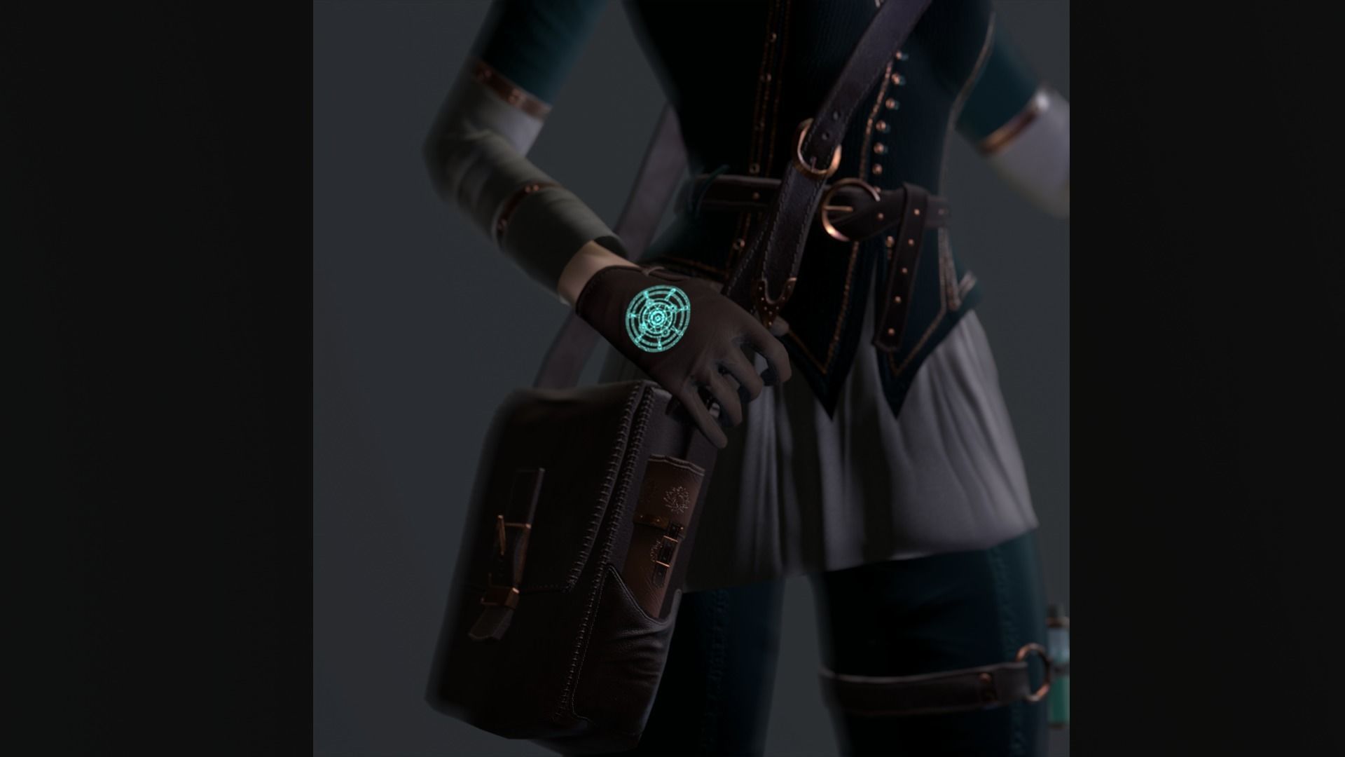 Alchemist Low-poly 3D model_8