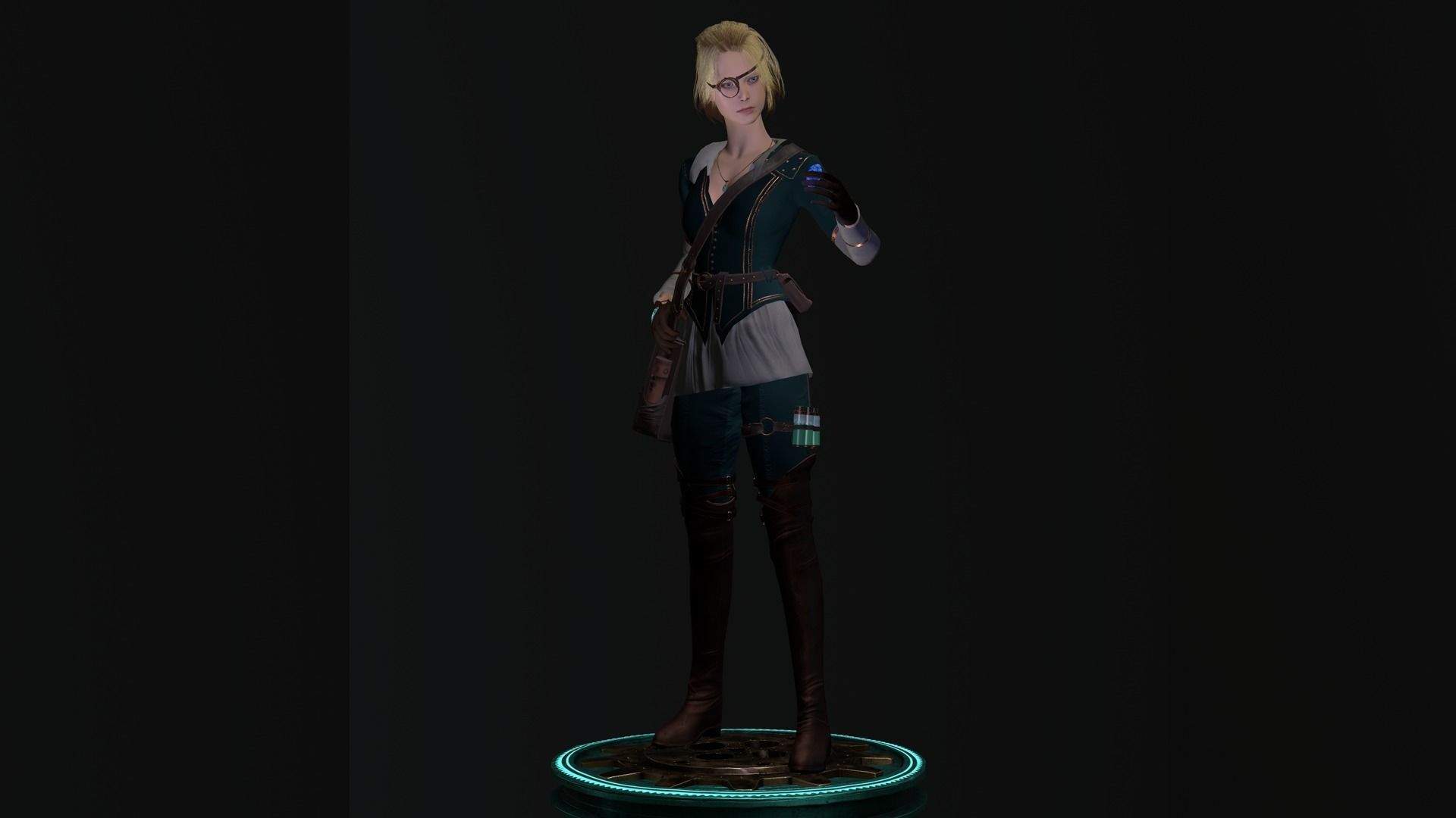 Alchemist Low-poly 3D model_9