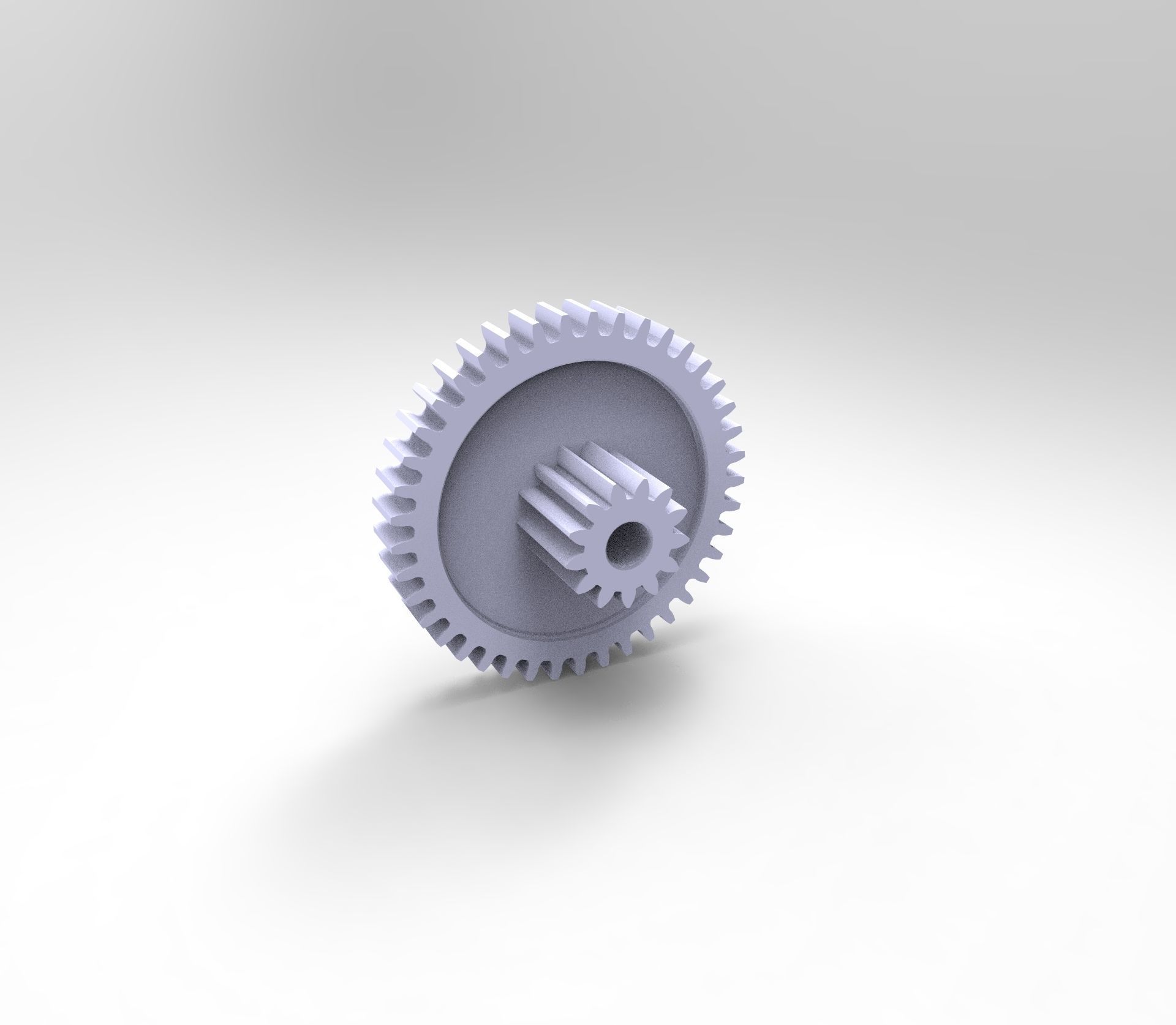 Gearwheel 42 and 13 3D print model_2