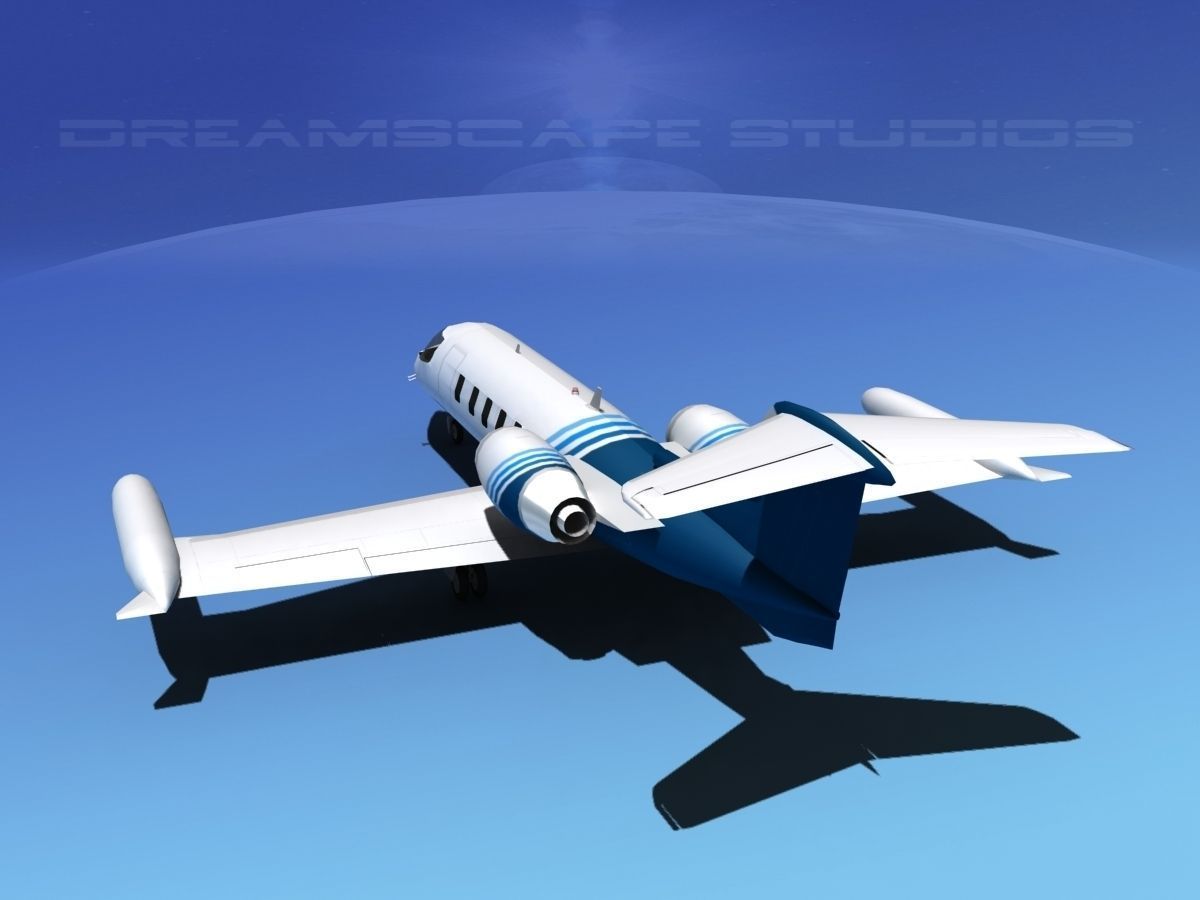 Gates Bombardier Learjet 35 V13 3D model_5