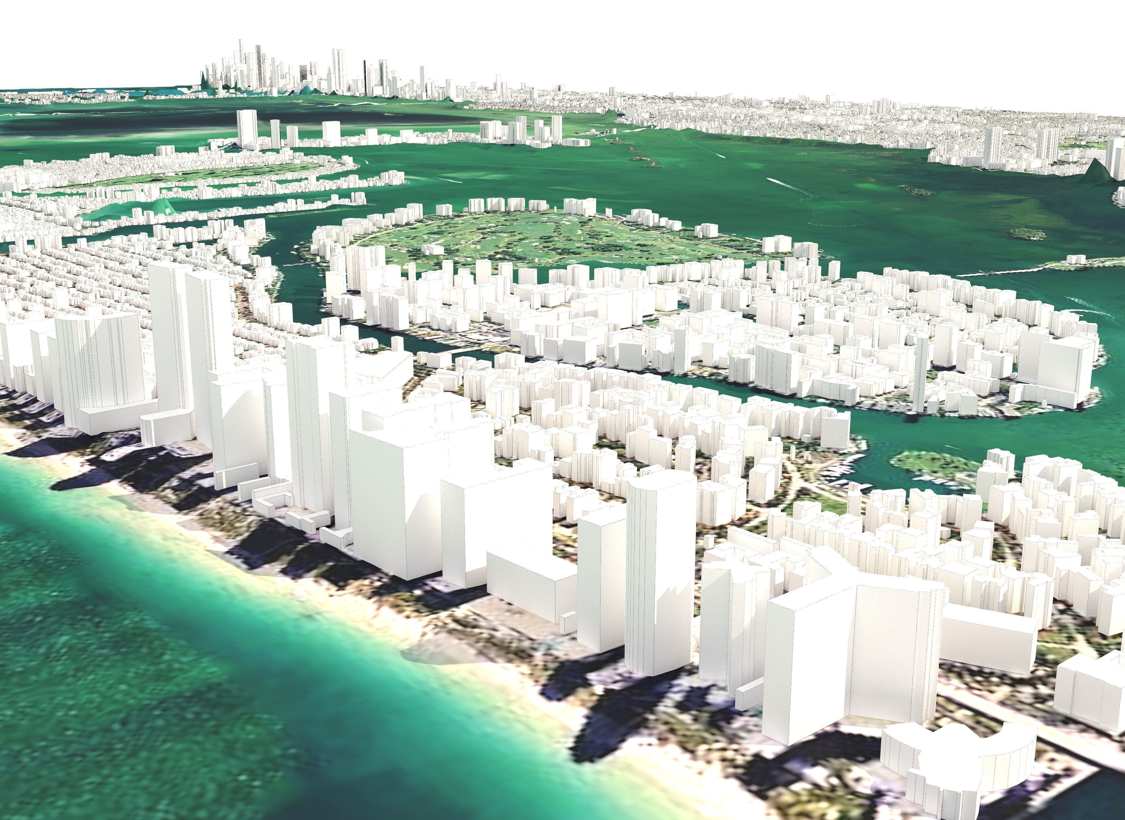 City Miami Florida USA cityscape 3D model_1