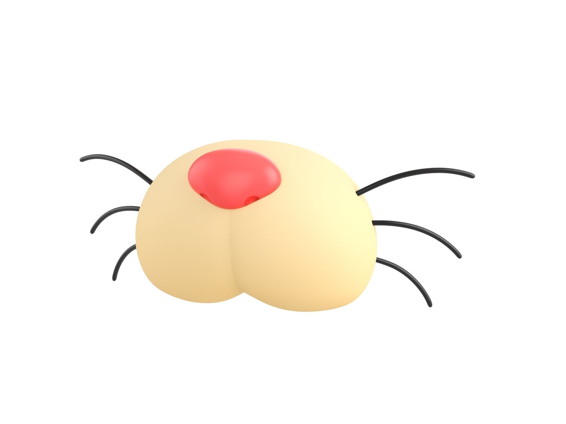 Cat Face 3D model_6