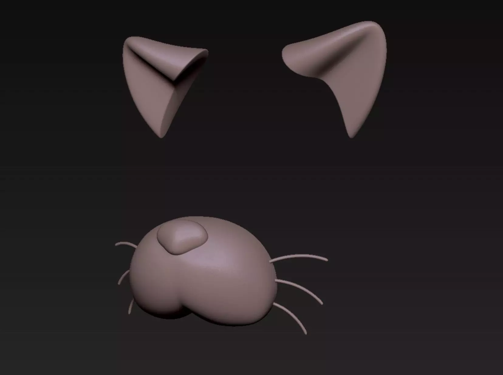 Cat Face 3D model_21