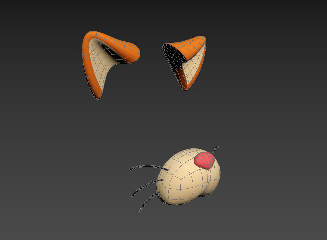 Cat Face 3D model_17