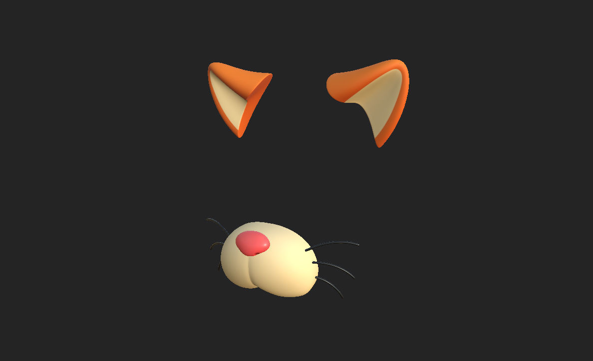 Cat Face 3D model_8