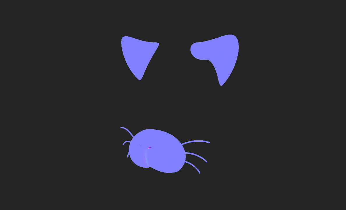 Cat Face 3D model_10