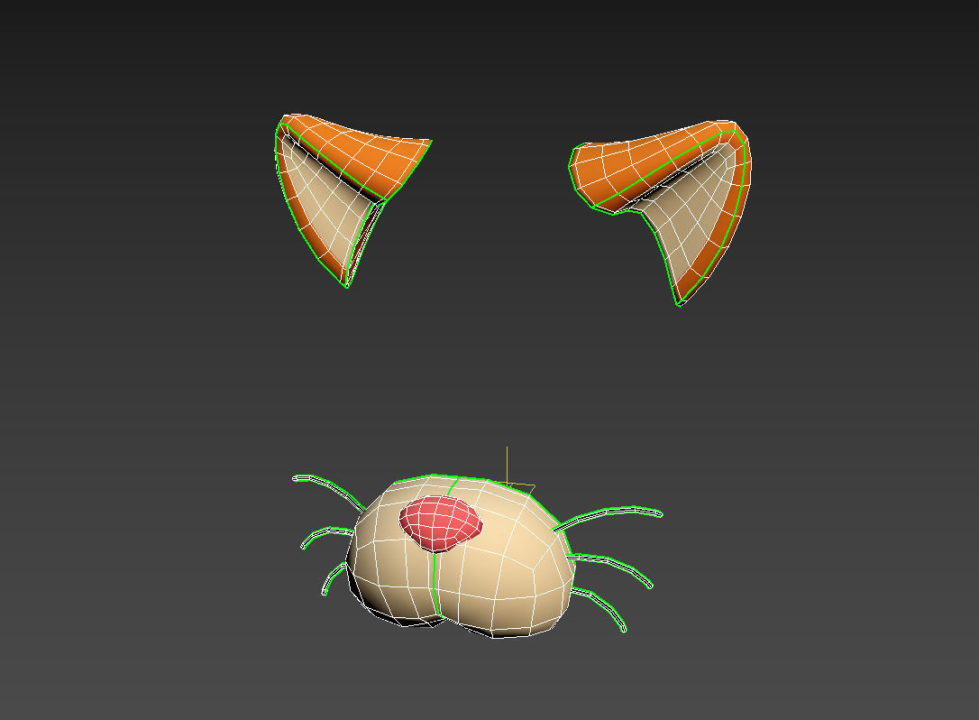 Cat Face 3D model_19