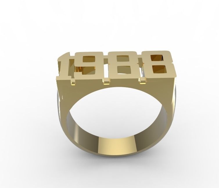 ring 1988 3D print model_1