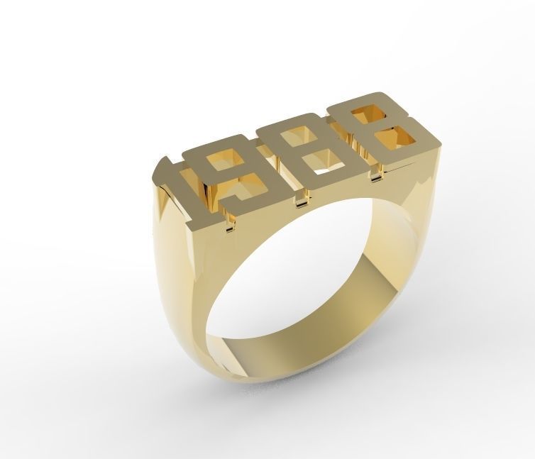 ring 1988 3D print model_4