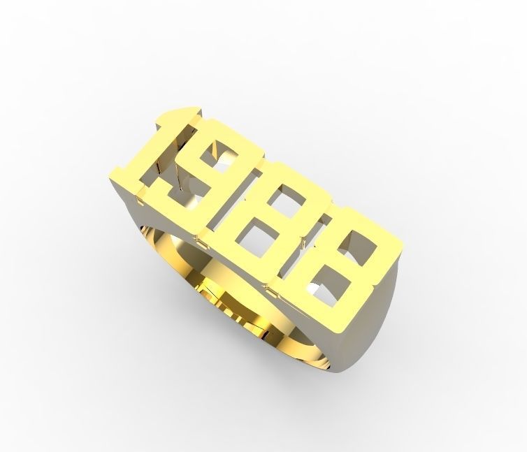ring 1988 3D print model_2