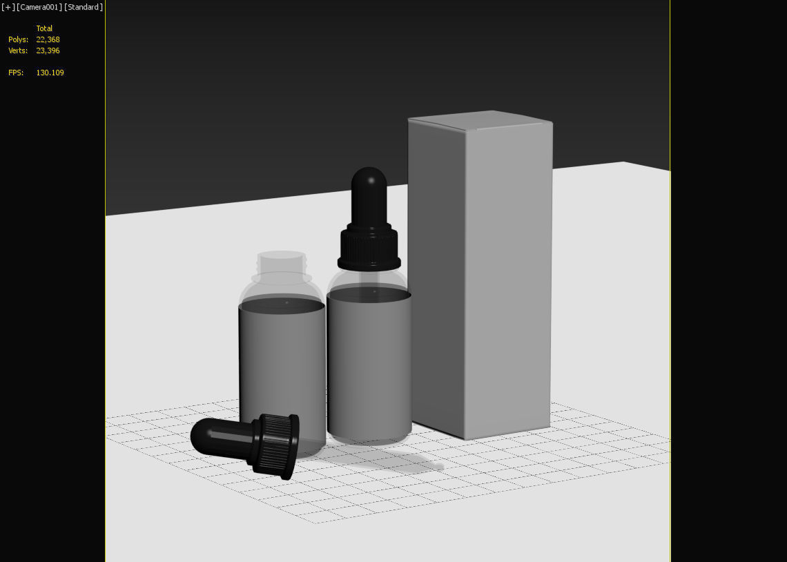 Dropper Bottle 3D model_9