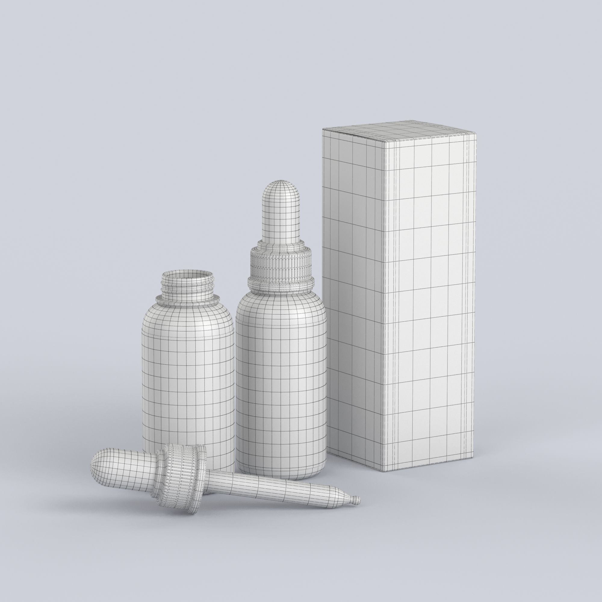 Dropper Bottle 3D model_8