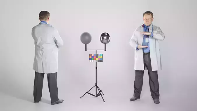Adult medical doctor male posing for commercial 186