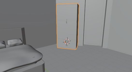 Low Poly Room television stand Low-poly 3D model_2