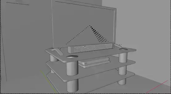 Low Poly Room television stand