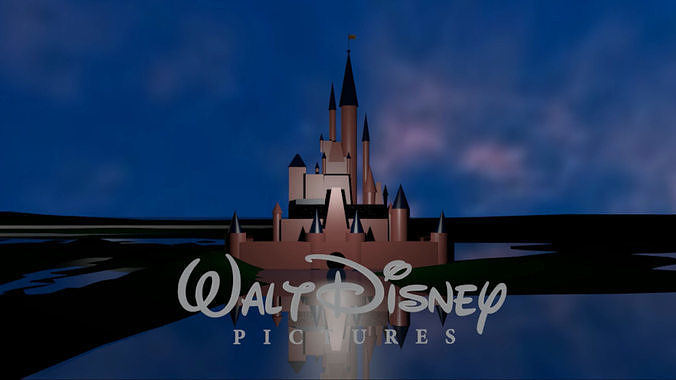 Walt Disney Pictures logo 2006 remake 3D model