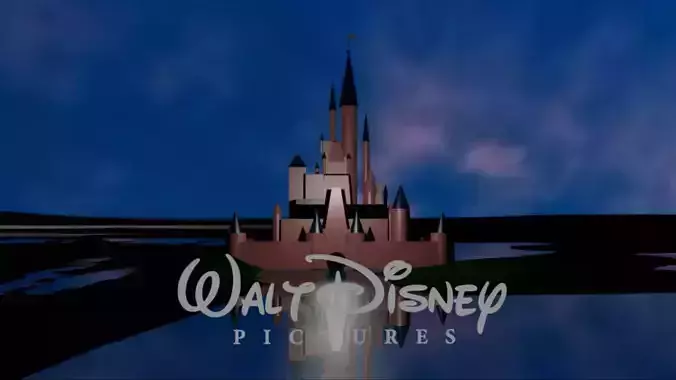 Walt Disney Pictures logo 2006 remake 3D model