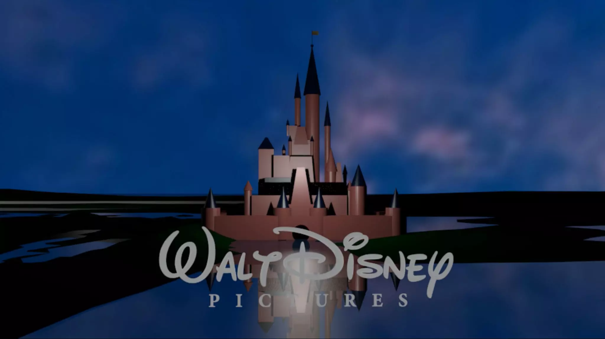 Walt Disney Pictures logo 2006 remake 3D model_0