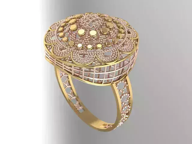 Ring With Full Worked 5