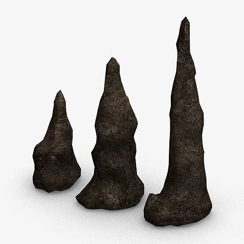 Stalagmite Set - Base 2 Free 3D model