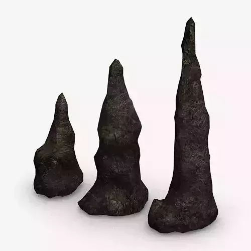 Stalagmite Set - Base 2 Free 3D model