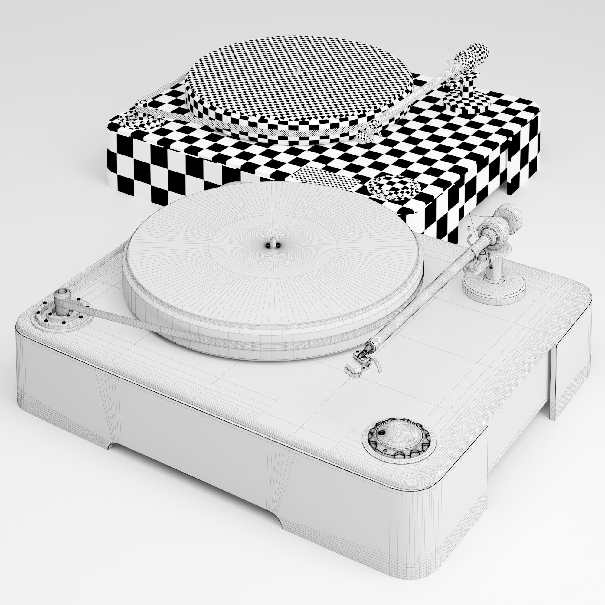 Vinyl record player ELAC Miracord 90 3D model_5