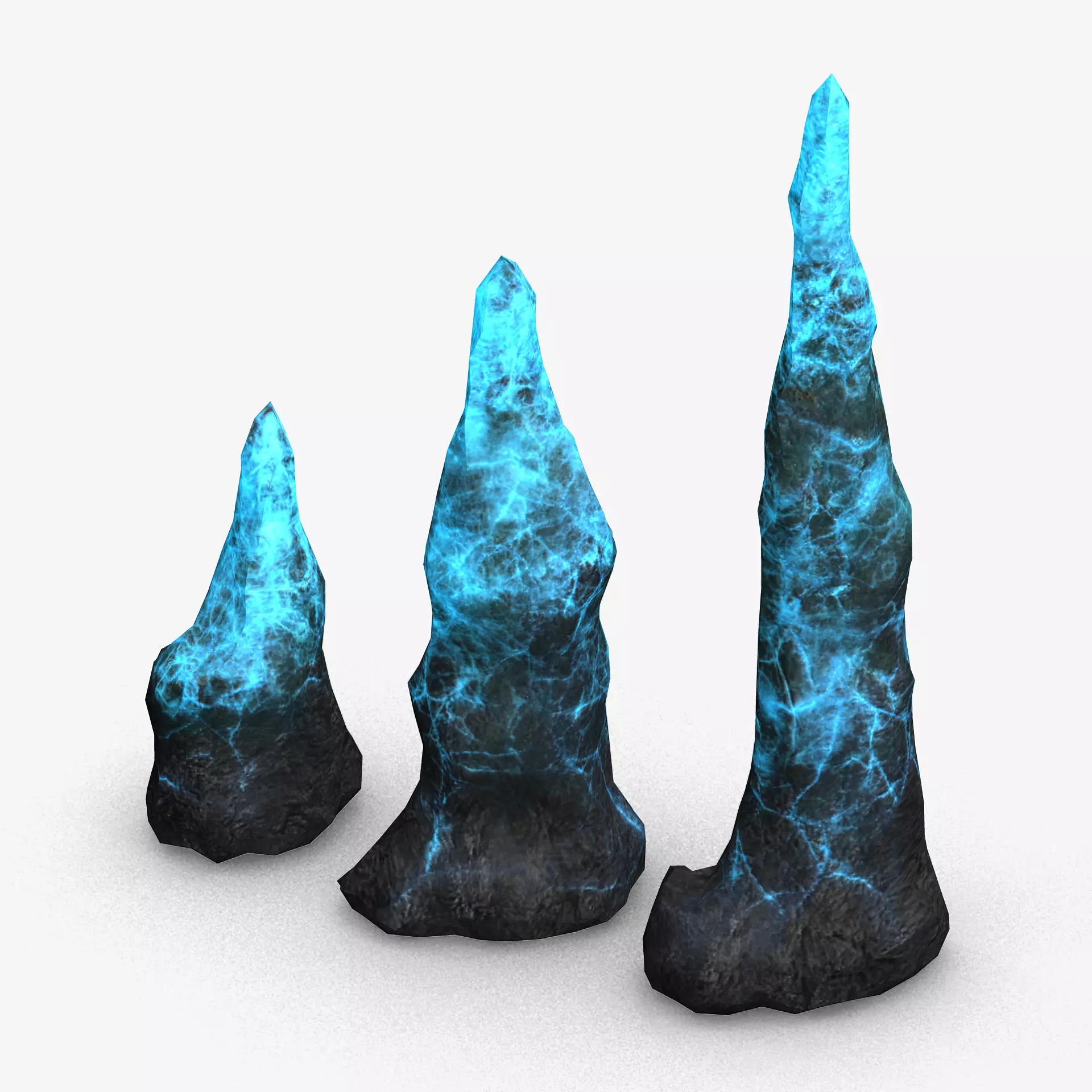 Stalagmite Set - Energy 3D model_0