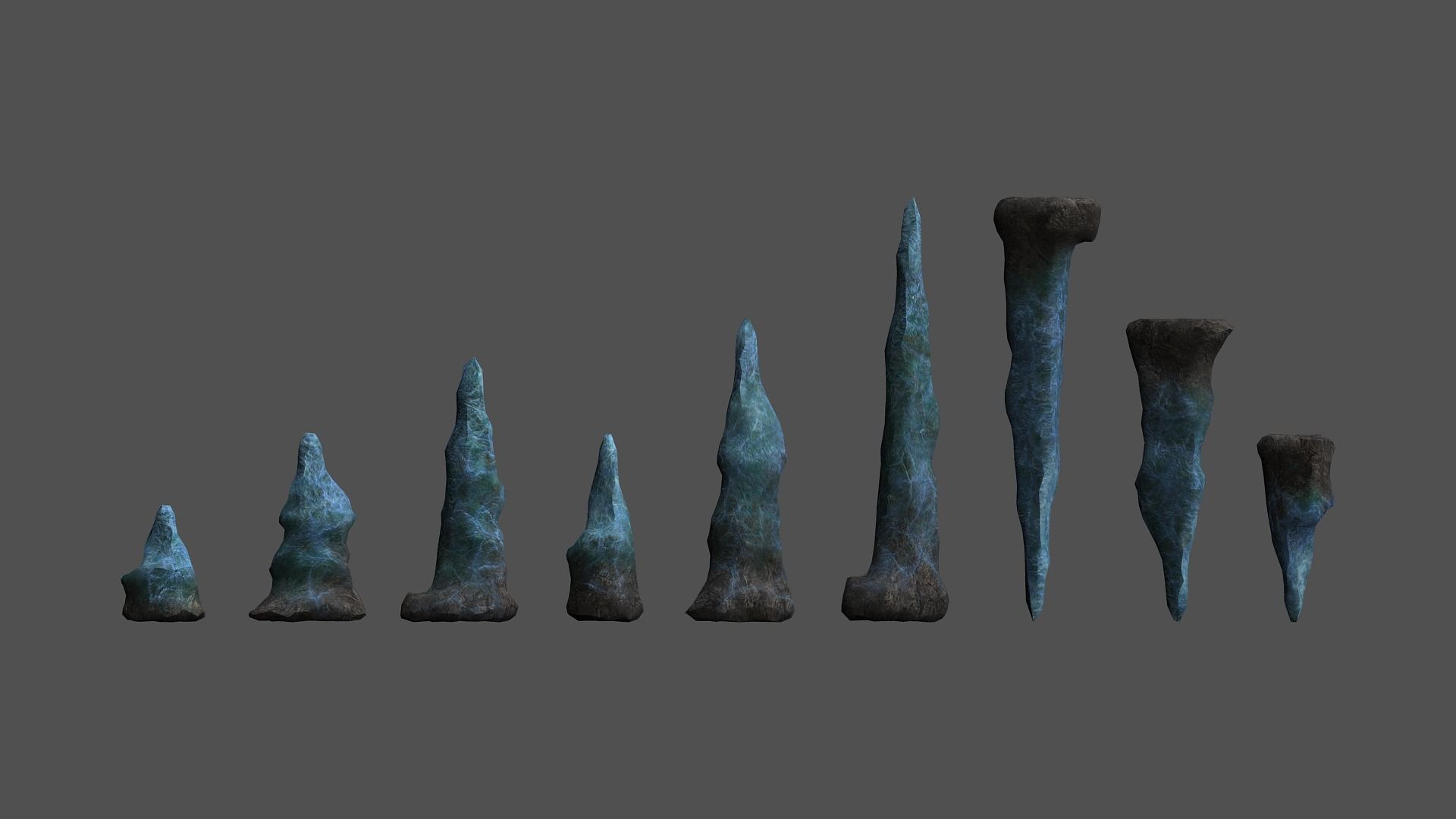 Stalagmite Set - Energy 3D model_2