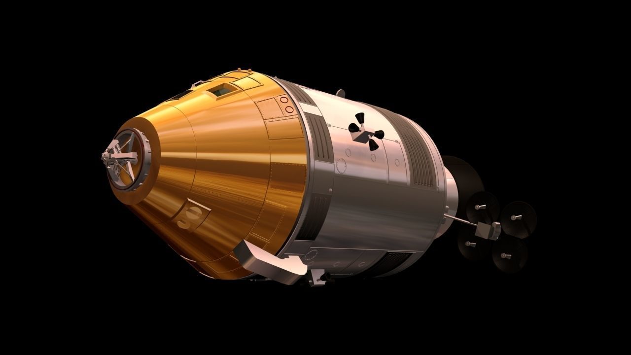 Apollo Command and Service Module 3D model_2