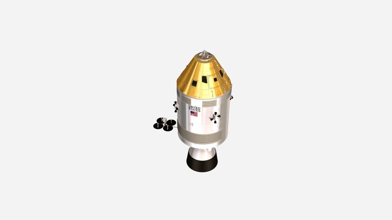 Apollo Command and Service Module 3D model_4